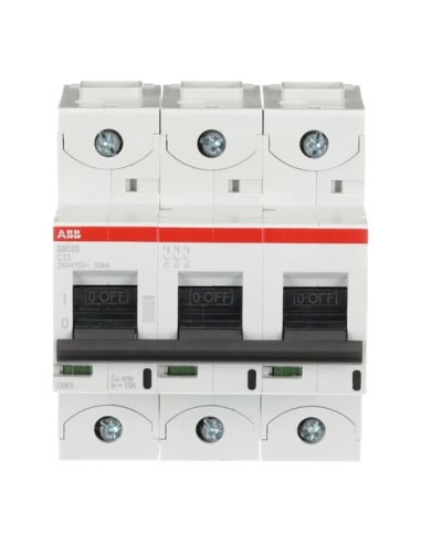 S803S-C13 wyłącznik nadmiarowo-prądowy  3P  char. C  13A  50kA  AC