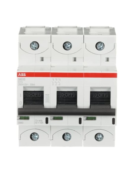 S803S-C13 wyłącznik nadmiarowo-prądowy  3P  char. C  13A  50kA  AC