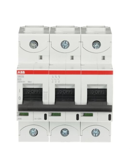 S803S-B20 wyłącznik nadmiarowo-prądowy  3P  char. B  20A  50kA  AC