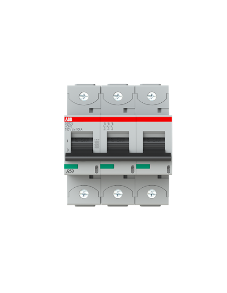 S803S-UCB10 wyłącznik nadmiarowo-prądowy  3P  char. UCB  10A  50kA  AC DC