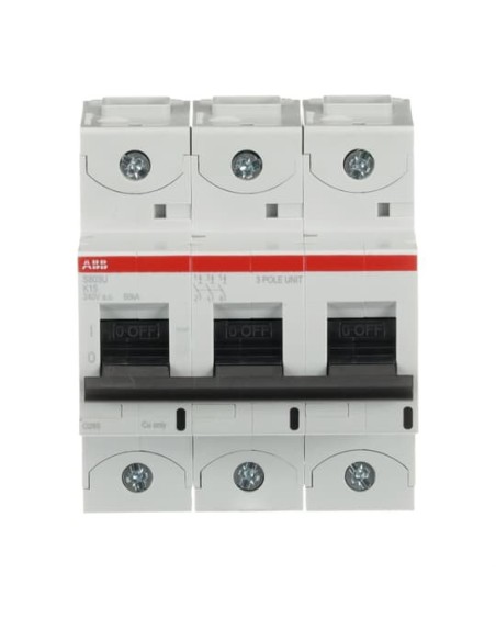 S803U-K15 wyłącznik nadmiarowo-prądowy  3P  char. K  15A  50kA  AC