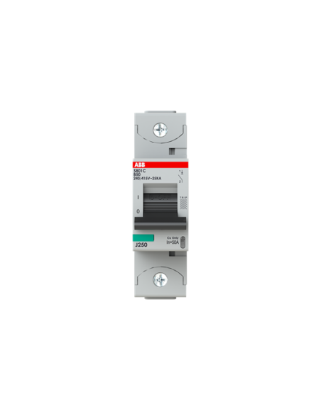 S801C-B50 wyłącznik nadmiarowo-prądowy  1P  char. B  50A  25kA  AC