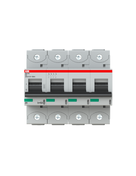 S804N-C6 wyłącznik nadmiarowo-prądowy  4P  char. C  6A  36kA  AC