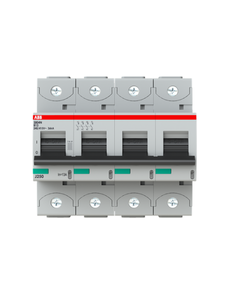 S804N-B13 wyłącznik nadmiarowo-prądowy  4P  char. B  13A  36kA  AC
