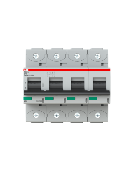 S804N-D16 wyłącznik nadmiarowo-prądowy  4P  char. D  16A  36kA  AC