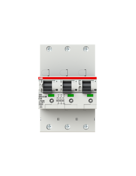 S751 3DR-E25 wyłącznik nadmiarowo-prądowy  3Px1  char. E selektywna  25A  25kA  AC