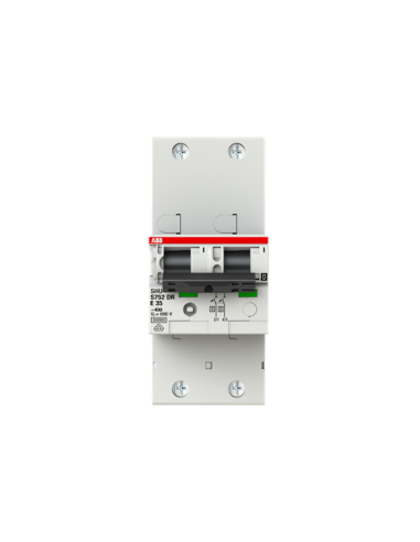 S752DR-E35 wyłącznik nadmiarowo-prądowy  2P  char. E selektywna  35A  25kA  AC