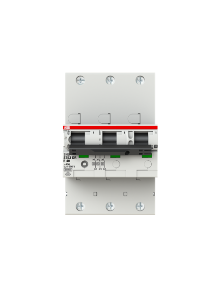 S753DR-E40 wyłącznik nadmiarowo-prądowy  3P  char. E selektywna  40A  25kA  AC