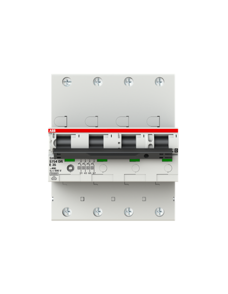 S754DR-E35 wyłącznik nadmiarowo-prądowy  4P  char. E selektywna  35A  25kA  AC
