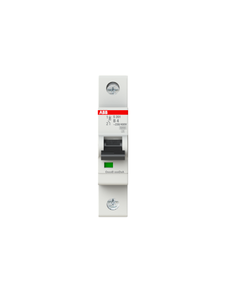 S201-B4 wyłącznik nadmiarowo-prądowy  1P  char. B  4A  6kA  AC