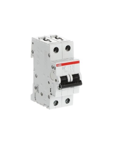 S202-D8 wyłącznik nadmiarowo-prądowy  2P  char. D  8A  6kA  AC