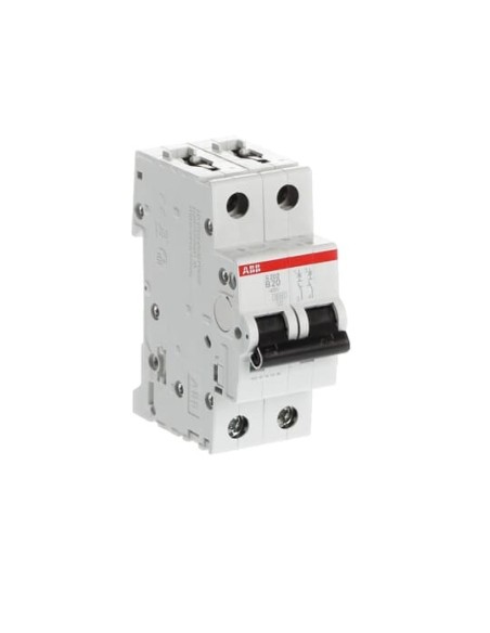 S202-B20 wyłącznik nadmiarowo-prądowy  2P  char. B  20A  6kA  AC