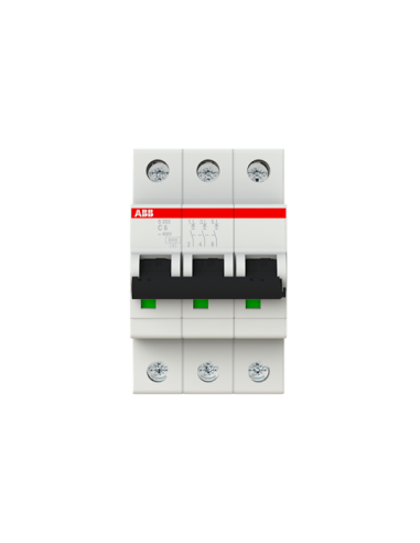 S203-C6 wyłącznik nadmiarowo-prądowy  3P  char. C  6A  6kA  AC