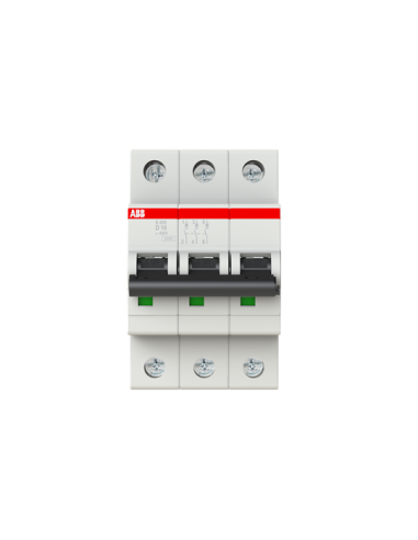 S203-D16 wyłącznik nadmiarowo-prądowy  3P  char. D  16A  6kA  AC