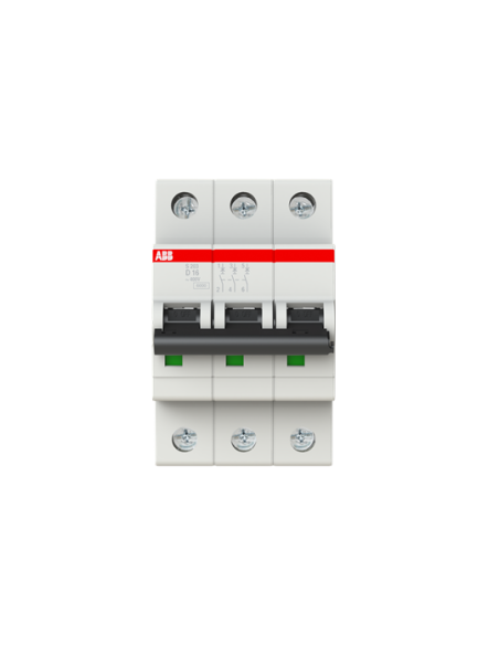 S203-D16 wyłącznik nadmiarowo-prądowy  3P  char. D  16A  6kA  AC