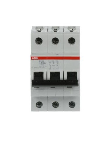 S203-K40 wyłącznik nadmiarowo-prądowy  3P  char. K  40A  6kA  AC