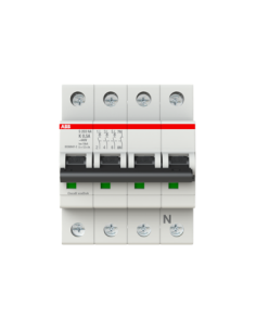 S203-K0.5NA wyłącznik nadmiarowo-prądowy  3P+N  char. K  0.5A  6kA  AC