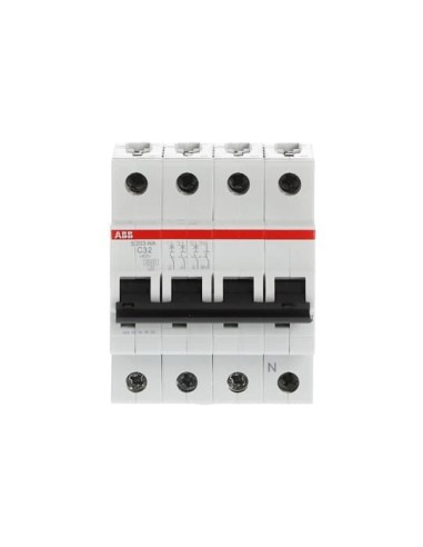 S203-C32NA wyłącznik nadmiarowo-prądowy  3P+N  char. C  32A  6kA  AC