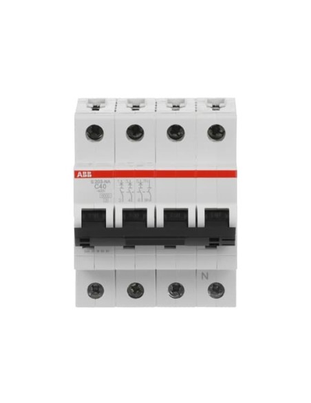S203-C40NA wyłącznik nadmiarowo-prądowy  3P+N  char. C  40A  6kA  AC