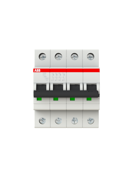 S204-C4 wyłącznik nadmiarowo-prądowy  4P  char. C  4A  6kA  AC