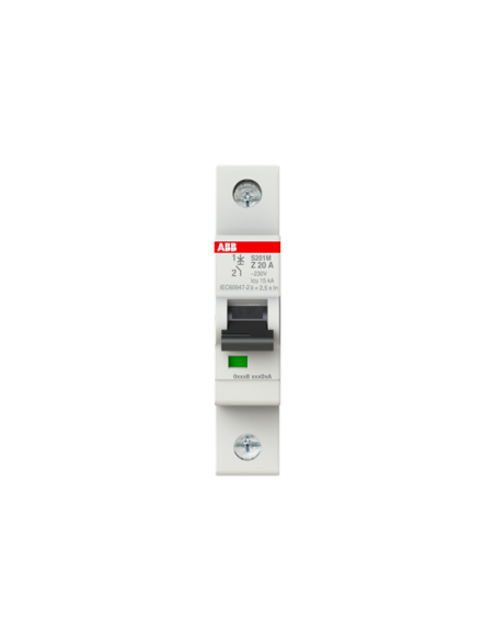 S201M-Z20 wyłącznik nadmiarowo-prądowy  1P  char. Z  20A  10kA  AC