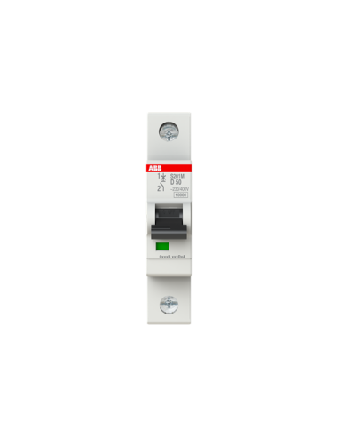 S201M-D50 wyłącznik nadmiarowo-prądowy  1P  char. D  50A  10kA  AC