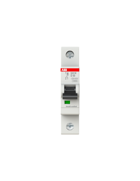 S201M-D50 wyłącznik nadmiarowo-prądowy  1P  char. D  50A  10kA  AC