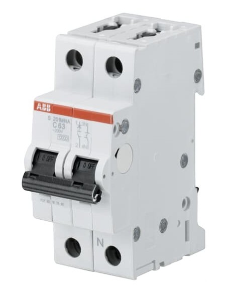 S201M-D1.6NA wyłącznik nadmiarowo-prądowy  1P+N  char. D  1.6A  10kA  AC