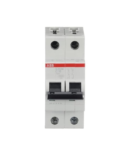 S202M-C16 wyłącznik nadmiarowo-prądowy  2P  char. C  16A  10kA  AC