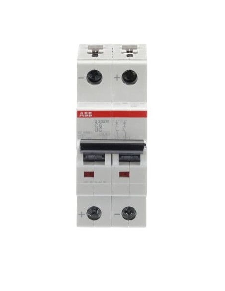 S202M-C6UC wyłącznik nadmiarowo-prądowy  2P  char. C  6A  10kA  AC DC