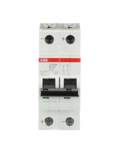 S202M-B32UC wyłącznik nadmiarowo-prądowy  2P  char. B  32A  10kA  AC DC