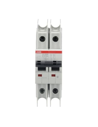 SU202M-K0.5 wyłącznik nadmiarowo-prądowy  2P  char. K  0.5A  10kA  AC