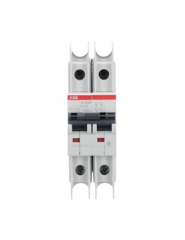 SU202M-K2 wyłącznik nadmiarowo-prądowy  2P  char. K  2A  10kA  AC