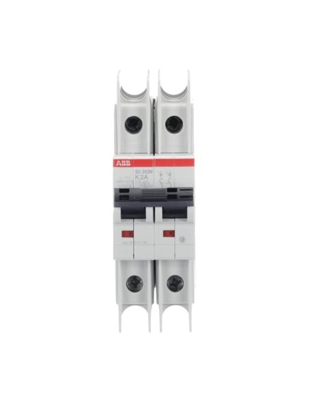 SU202M-K2 wyłącznik nadmiarowo-prądowy  2P  char. K  2A  10kA  AC