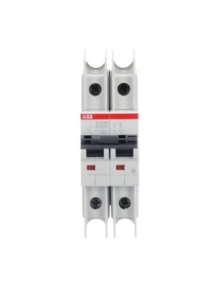 SU202M-K60 wyłącznik nadmiarowo-prądowy  2P  char. K  60A  10kA  AC
