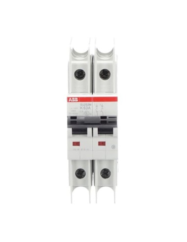 SU202M-K63 wyłącznik nadmiarowo-prądowy  2P  char. K  63A  10kA  AC