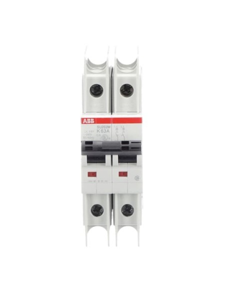 SU202M-K63 wyłącznik nadmiarowo-prądowy  2P  char. K  63A  10kA  AC