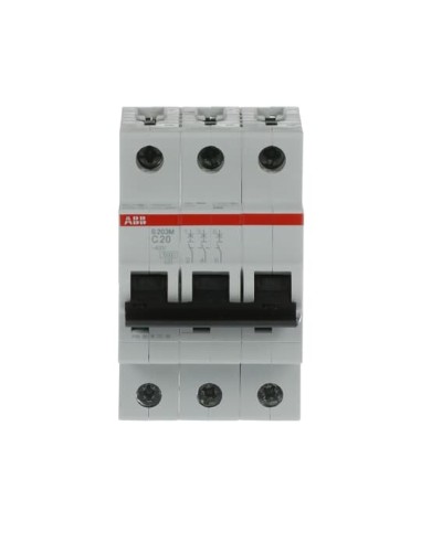 S203M-C20 wyłącznik nadmiarowo-prądowy  3P  char. C  20A  10kA  AC