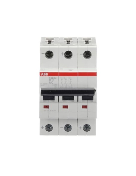 S203M-B10UC wyłącznik nadmiarowo-prądowy  3P  char. B  10A  10kA  AC DC