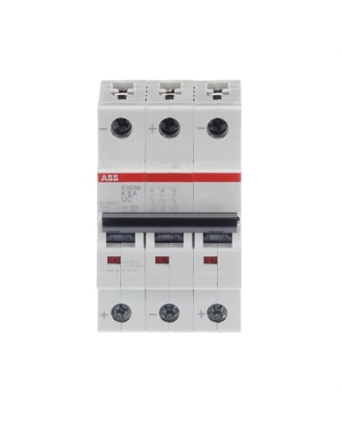 S203M-K6UC wyłącznik nadmiarowo-prądowy  3P  char. K  6A  10kA  AC DC