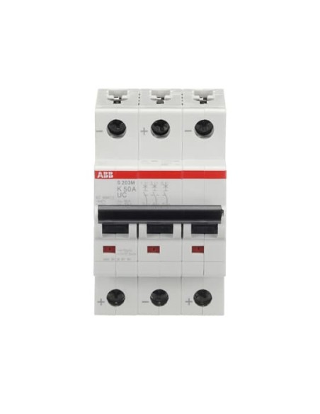 S203M-K50UC wyłącznik nadmiarowo-prądowy  3P  char. K  50A  10kA  AC DC