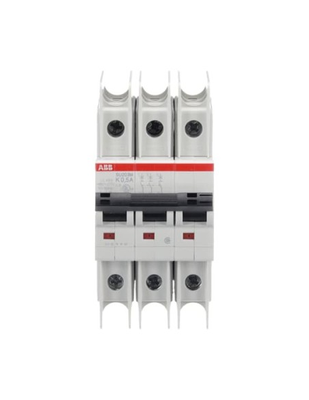 SU203M-K0.5 wyłącznik nadmiarowo-prądowy  3P  char. K  0.5A  10kA  AC