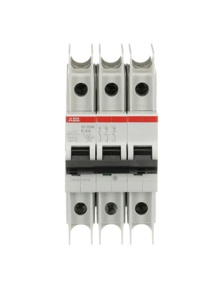 SU203M-K4 wyłącznik nadmiarowo-prądowy  3P  char. K  4A  10kA  AC