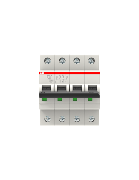 S204M-B13 wyłącznik nadmiarowo-prądowy  4P  char. B  13A  10kA  AC