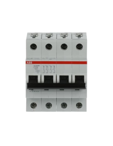 S204M-C25 wyłącznik nadmiarowo-prądowy  4P  char. C  25A  10kA  AC