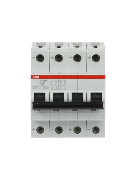 S204M-B16UC wyłącznik nadmiarowo-prądowy  4P  char. B  16A  10kA  AC DC