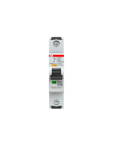 S301P-Z8 wyłącznik nadmiarowo-prądowy  1P  char. Z  8A  25kA  AC