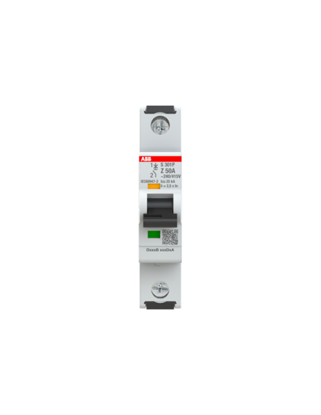 S301P-Z50 wyłącznik nadmiarowo-prądowy  1P  char. Z  50A  15kA  AC