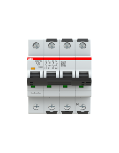 S303P-C13NA wyłącznik nadmiarowo-prądowy  3P+N  char. C  13A  25kA  AC