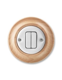 3559K-C05345 50^WYŁĄCZNIK ŚWIECZNIKOWY BEZŚRUBOWE PODŁĄCZANIE PRZEWODÓW BEZŚRUBOWE PODŁĄCZANIE PRZEWODÓW-DECENTO-BIAŁY BUK NATUR